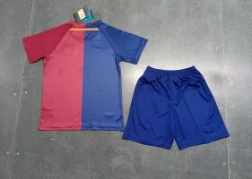 Retro 08/09 Barcelona Home Kids Kit Football Jersey Thai Quality