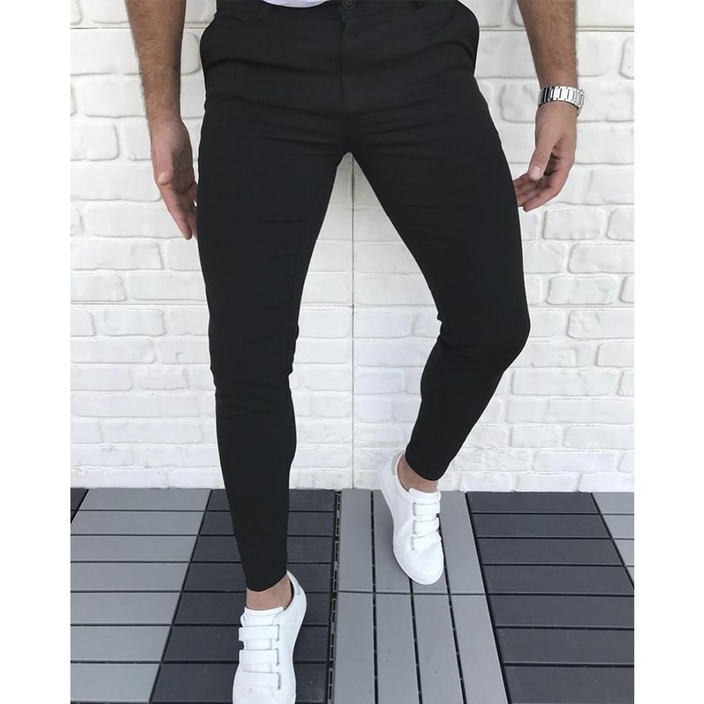 Simple Solid Color Casual Pants Leisure