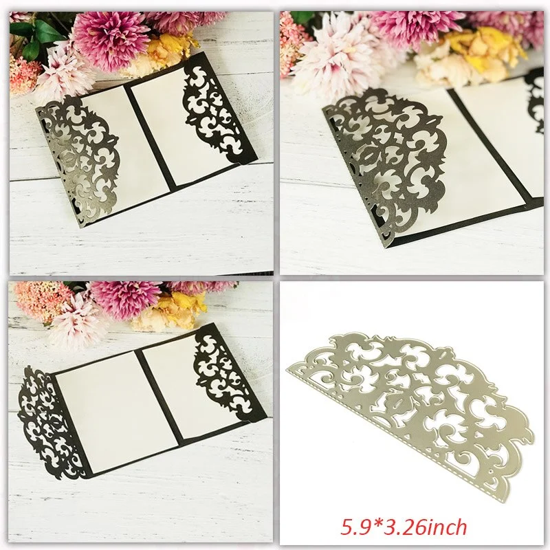 Wedding Invitation Dies Scrapbooking Metal Cutting Dies New 2019 Valentine's Day Decoration Craft Dies Cut for Card Making