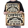 Cowboy - Vintage Metal Signs - 20*30cm/30*40cm - Western