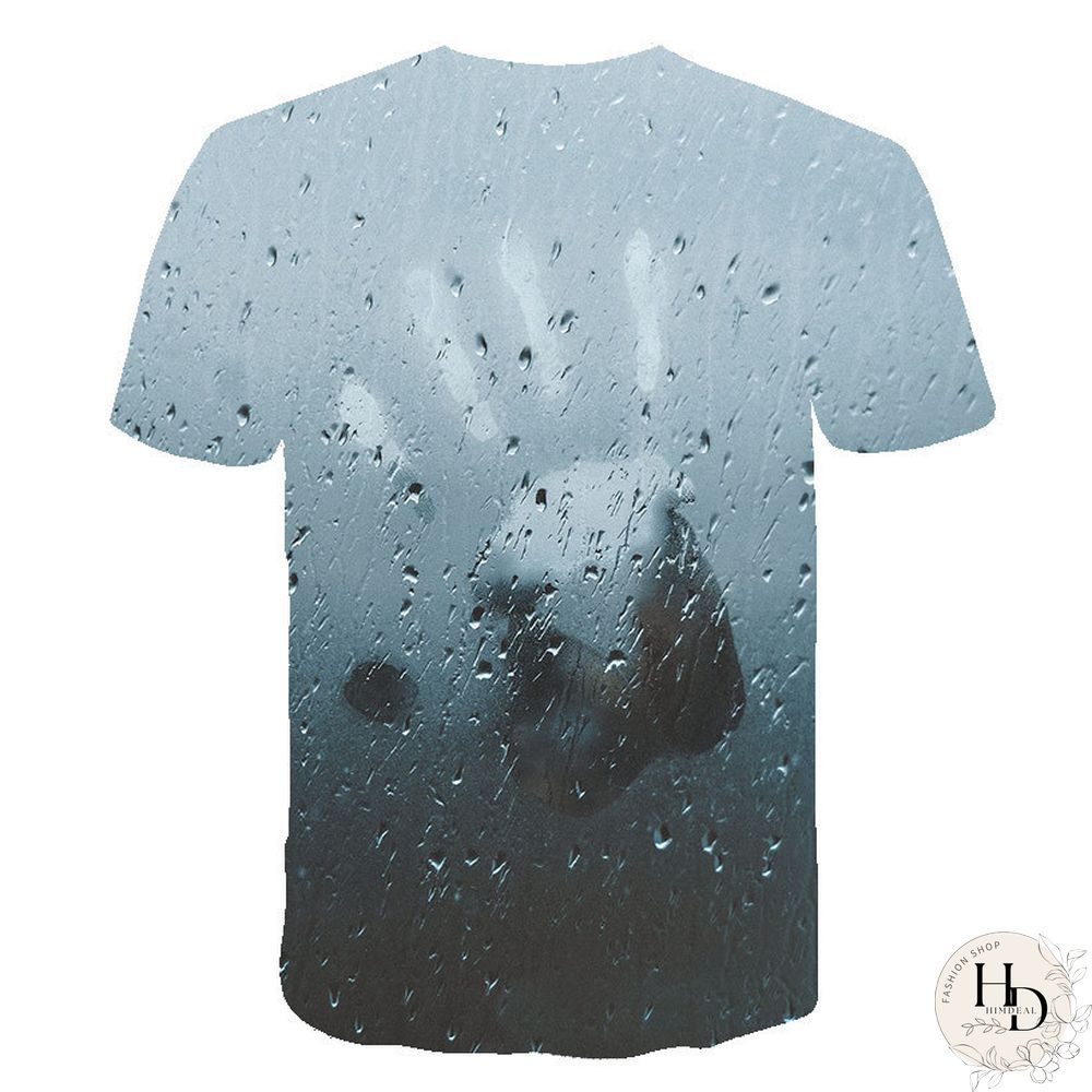 Summer Streetwear Scary Man Male 3D Print Creative Character Casual Shirt Plus Size Short Sleeve Tees Tops Clothing