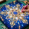DIY Special Shape Diamond Painting Pearl Art With Inner Frame Kit 25x25cm(Snowflake)