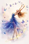 Luxury AB Velvet Diamond Painting Kit - Dancer