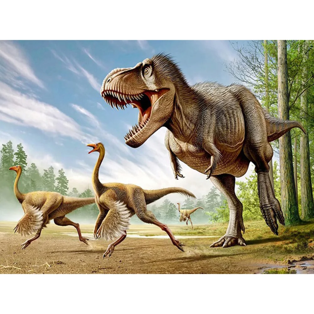 Diamond Painting - Full Round/Square Drill - Dinosaur(30*40 - 50*60cm)
