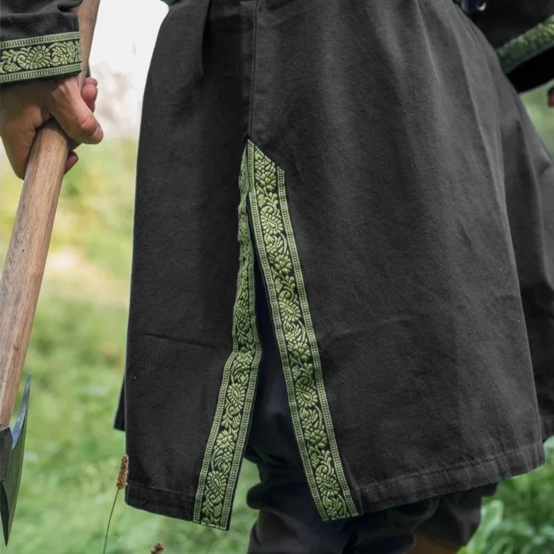 Men's Viking Embroidered Robe Top-inspireuse