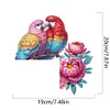 (US Local)Flower Parrot  Diamond Painting Door Corner Sign DIY Door Frame Decor