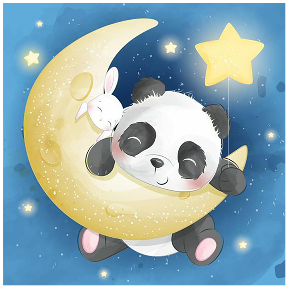 

30*30CM - Panda - Round Drill Diamond Painting, 501 Original