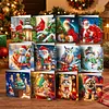 12Pcs Diamond Painting Santa Claus Greeting Card Set with Envelope