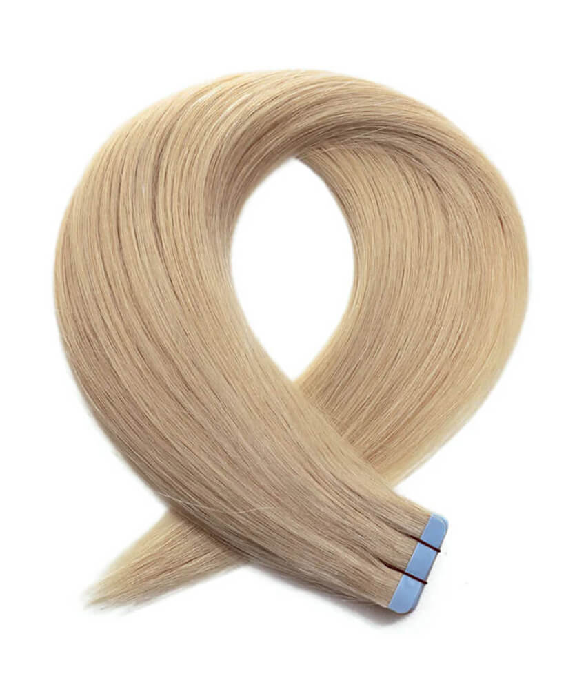 18 inch #14 Light Golden Blonde Remy Hair Tape in Hair Extensions Findingdream