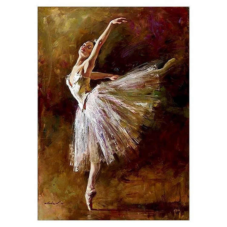 Ballet Dancer - Partial Round Drill Diamond Painting - 30x40cm(Canvas)