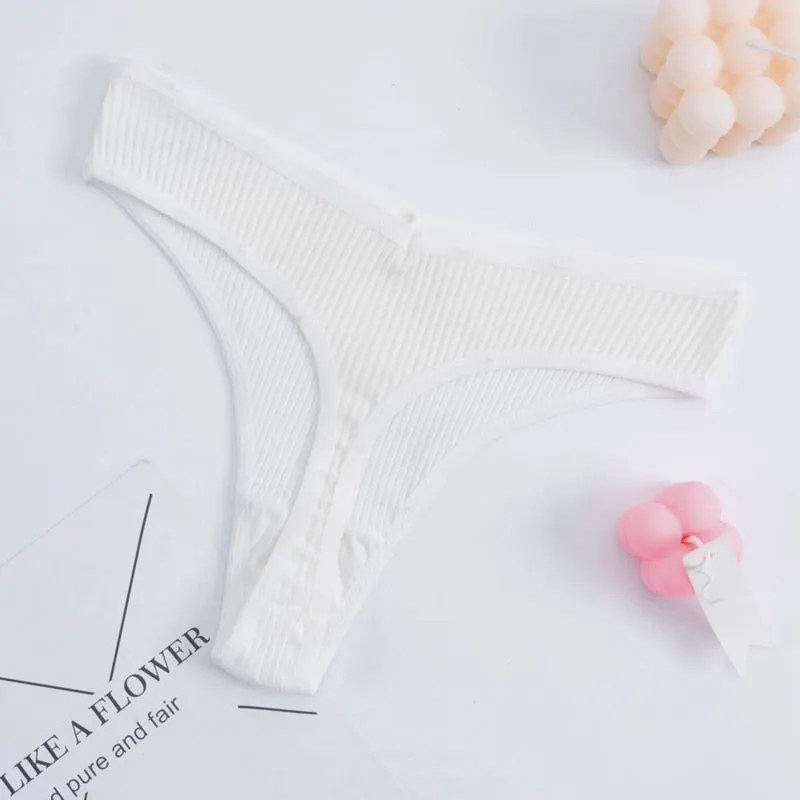 Women's Panties G-string Thong Cotton Underwear Sexy Panties Female Underpants Comfortable Pantys Intimates T-back Lingerie