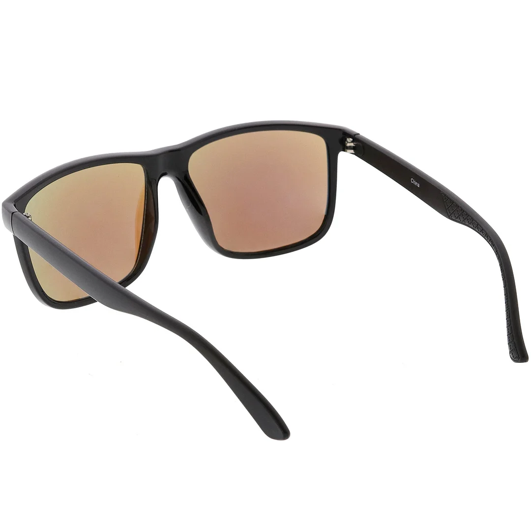 Oversize Horn Rimmed glasses Matte Arms Square Lens 58mm