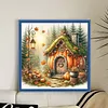 Pumpkin House-11CT Stamped Cross Stitch 45*45cm/17.72*17.72in tapestrymarket
