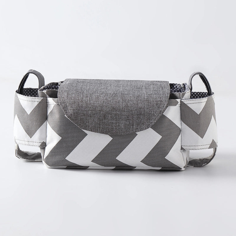 Stroller Bag Buggy Bag Multi-Function Feeder Water Cup Holder Baby Stroller Bag Storage Basket Storage