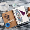 DIY Flower Special Shaped Diamond Painting Leather Tassel Bookmark