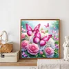 Diamond Painting - Full Round Drill - Butterfly Flower(Canvas|30*30cm)