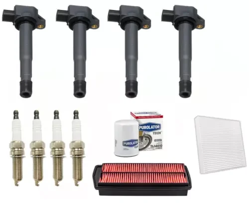 Dronehint 4 Ignition Coils & Platinum Spark Plugs & Filters For 2007-2012 Acura RDX 2.3L (For: Acura) Parts