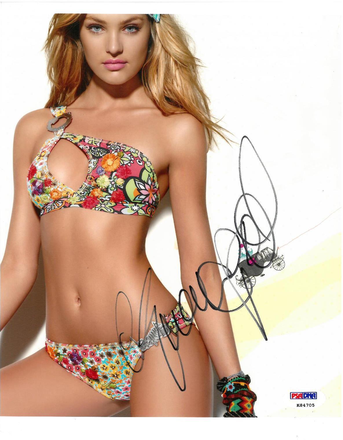 Candice Swanepoel Signed Victoria Secret Model 8x10 Photo Poster painting (PSA/DNA) #K84705