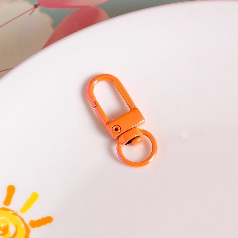 UV Colorful Metal Door Buckle Buckle Schoolbag Hanging Keychain DIY Handmade Jewelry Accessories Beaded Mobile Phone Chain Material