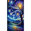 (40*70cm)Starry Sky Scenery - Full Round Drill Diamond Painting