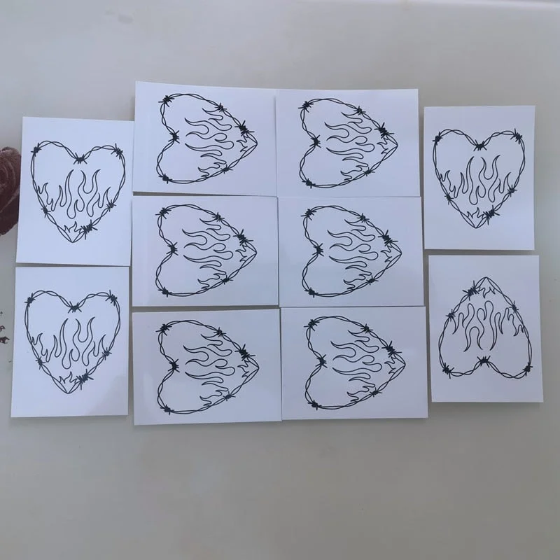 Small Stickers Finger Temporary Tattoo Stickers Men Women Cross Diamond Spider Crown Art Fake Tattoo Finger Cool Tattoo Stickers