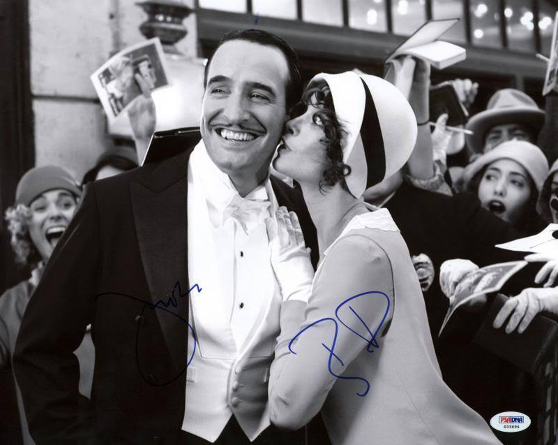 Jean Dujardin & Berenice Bejo The Artist Signed 11X14 Photo Poster painting PSA/DNA #S33694