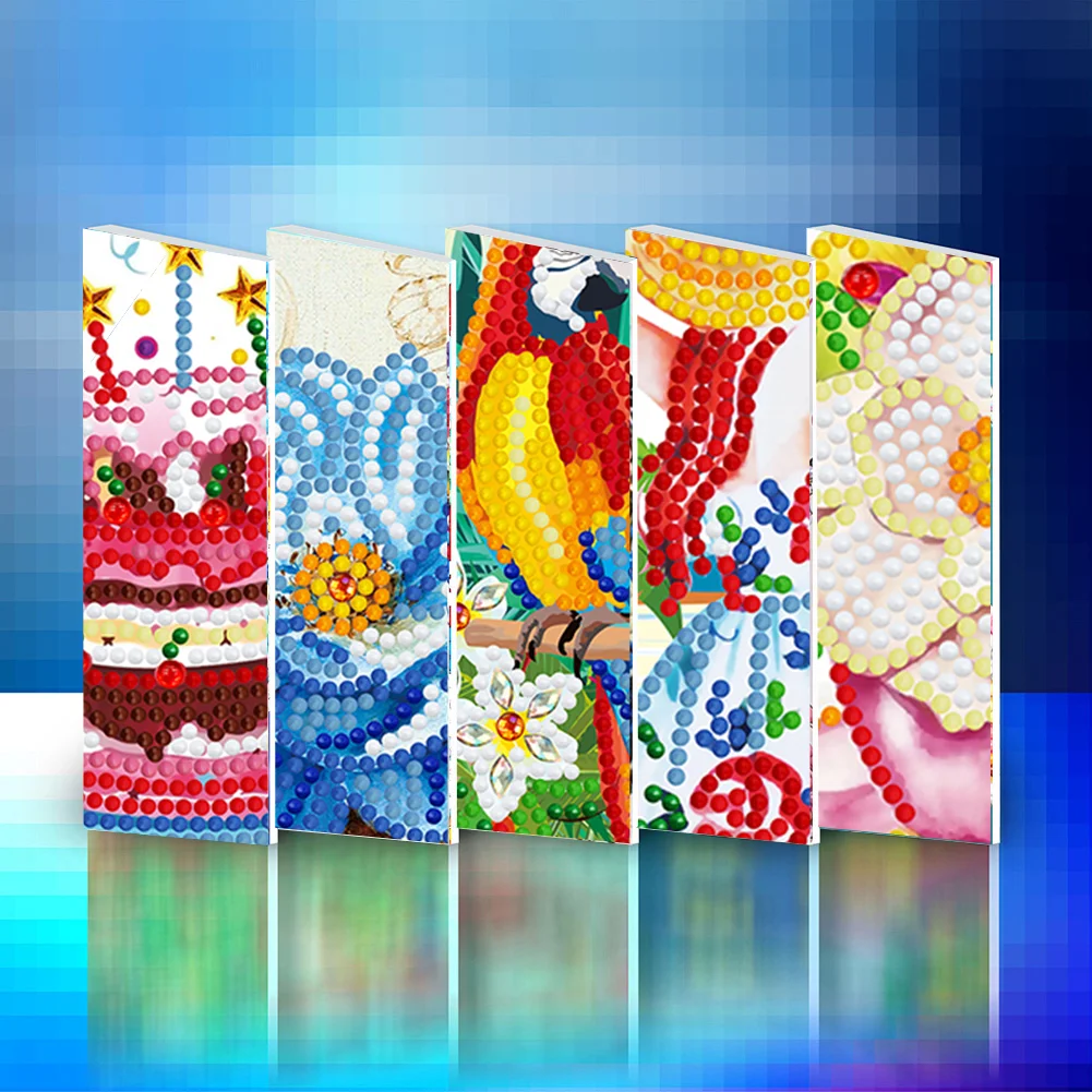 12pcs DIY Diamond Painting Greeting Cards Birthday Thanks Embroidery Postcard