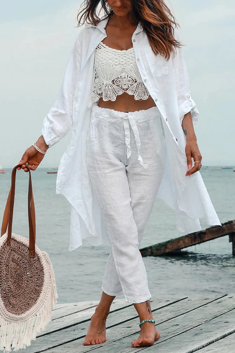 Yoga Life Linen Shirt - Throw Over