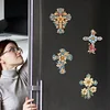6Pcs Acryl Kreuz - 5d DIY Handwerk Aufkleber Magnet