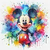 Mickey Splash - 18CT Stamped Cross Stitch 25*25cm tapestrymarket