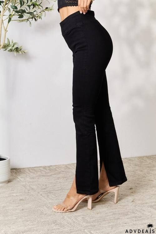 BAYEAS Slit Bootcut Jeans