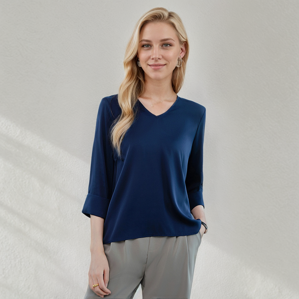 Women's Silk Work Top Simple For Summer REAL SILK LIFE