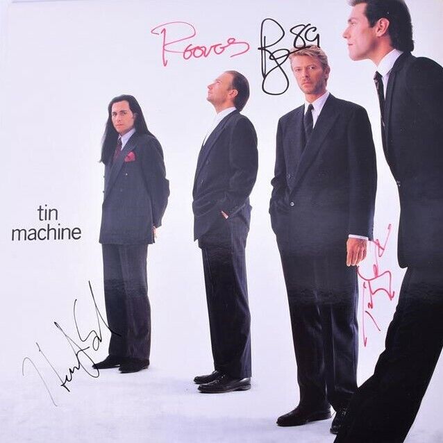 DAVID BOWIE Signed TIN MACHINE Photo Poster paintinggraph - Pop & Rock Singer - Preprint