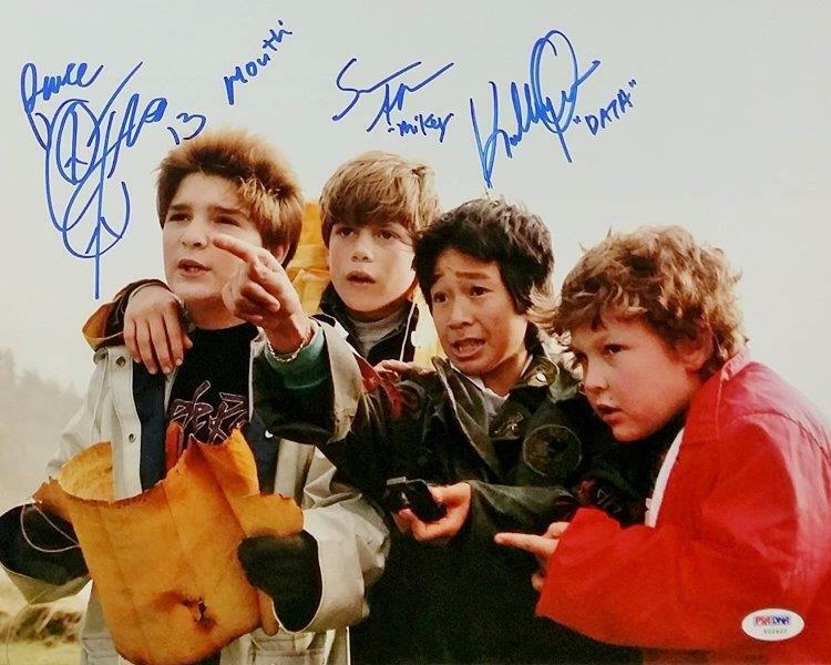 REPRINT - GOONIES Cast 80's Classic Autographed Signed 8x10 Photo Poster painting Poster RP