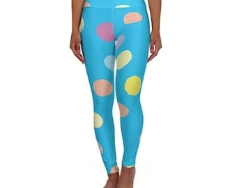 Pornhint Colorful Polka DotHigh Waisted Yoga Leggings