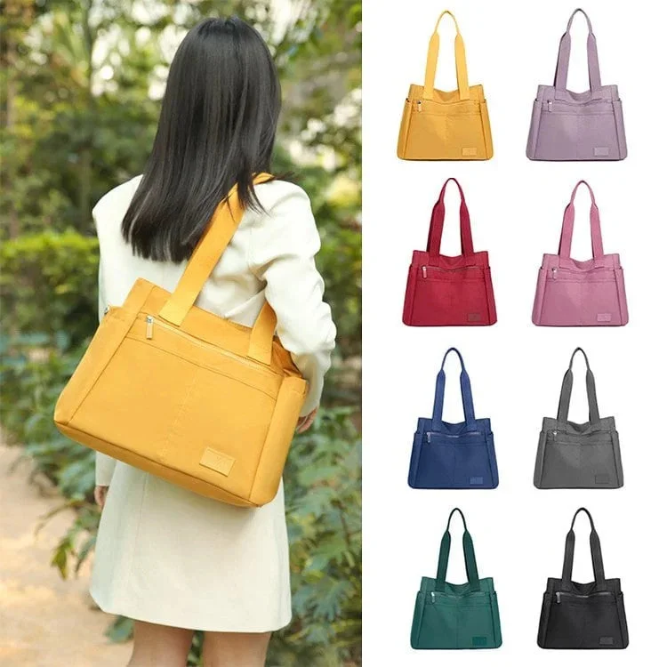【Japanese handmade】8 colors Large capacity multi-pocket handbag