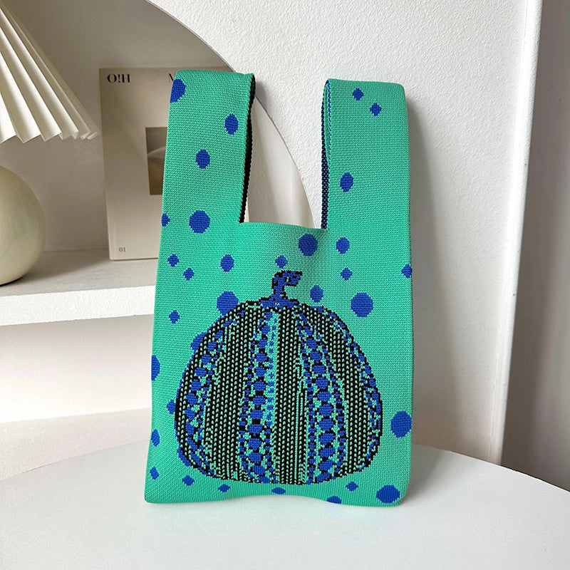 Halloween Medium Polyester Square Open Straw Bag