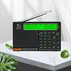 APP Control AM/FM/SW Worldband Radio 2500mAh Shortwave Longwave Radio with LCD Display Support BT TF Card Flashlight for Home Outdoor