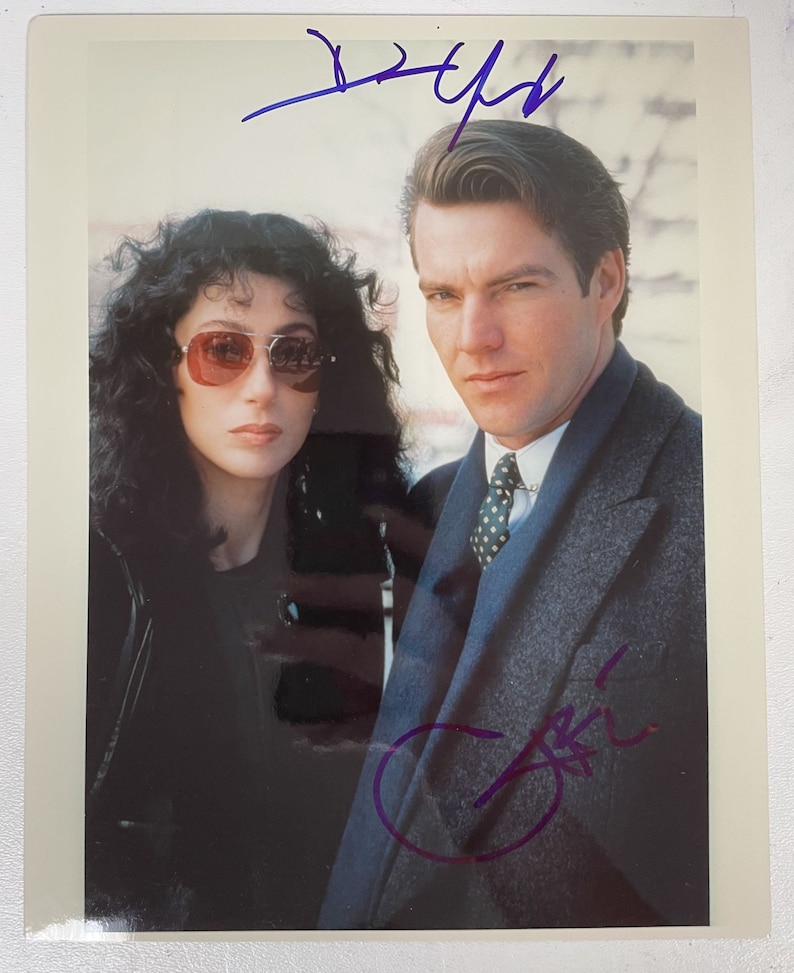 Cher & Dennis Quaid Signed Autographed Suspect