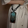Palm keychain, Creative Retro Leather Keychain