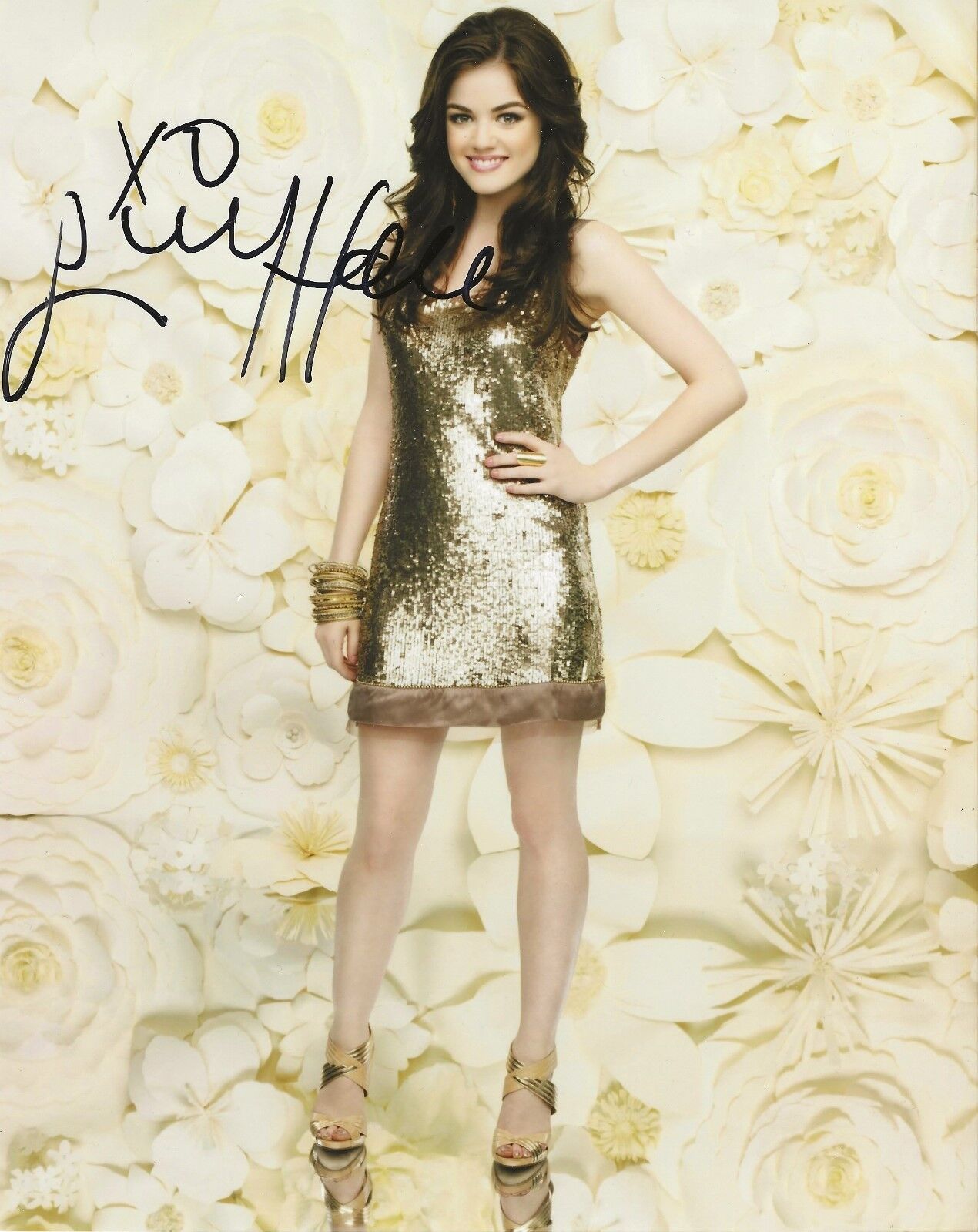 Lucy Hale REAL hand SIGNED 8x10 Photo Poster painting #3 w/ COA Autographed Pretty Little Liars