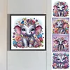 &Eacute;l&eacute;phant-Peinture au diamant sp&eacute;cial partiel-30*30cm