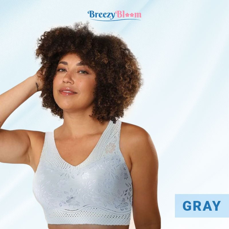 Breezy Bloom - Sexy Beautiful Back Breathable Thin Bra
