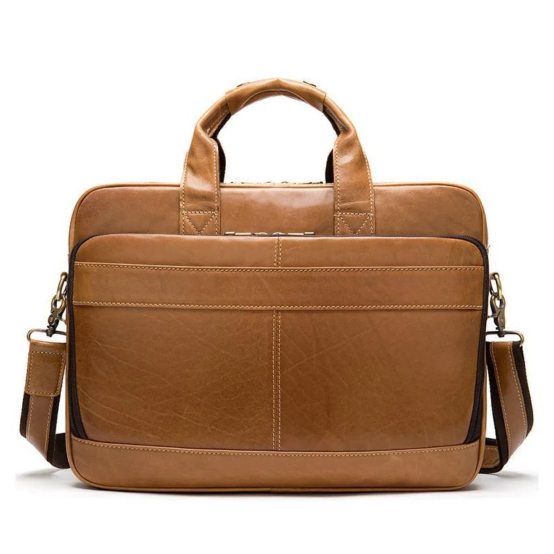 Practical Business Large Capacity Handbags Vintage 15.6 Inch Case