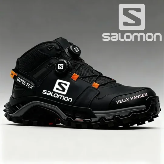 Buty robocze Salomon dla mężczyzn są wodoodporne i odporne na przebicie.