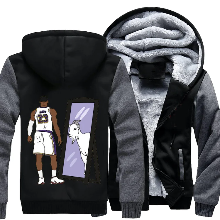 LeBron James Mirror GOAT, Basketball Fleece Jacket