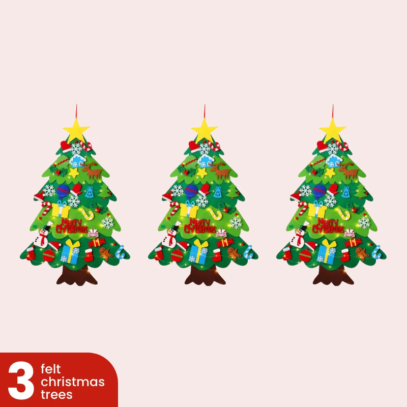 Everized felt christmas tree