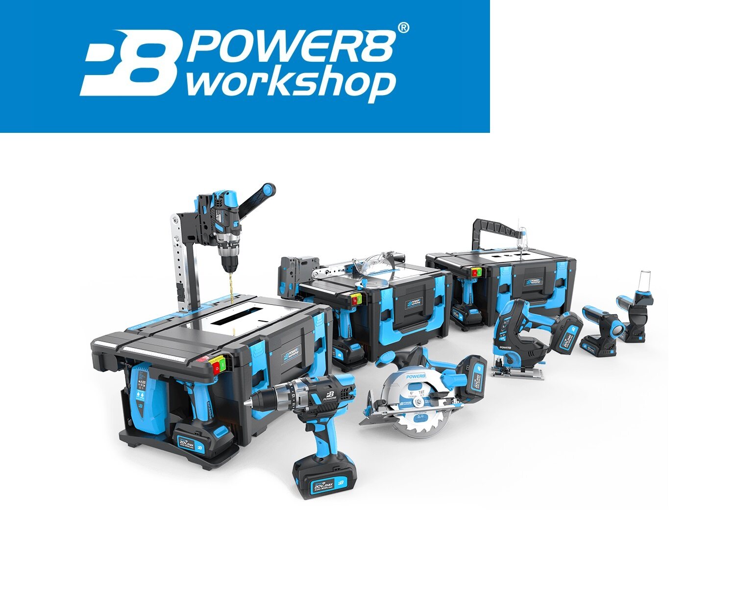 Kit de ferramentas eltricas combinadas multifuncionais CEL Power8