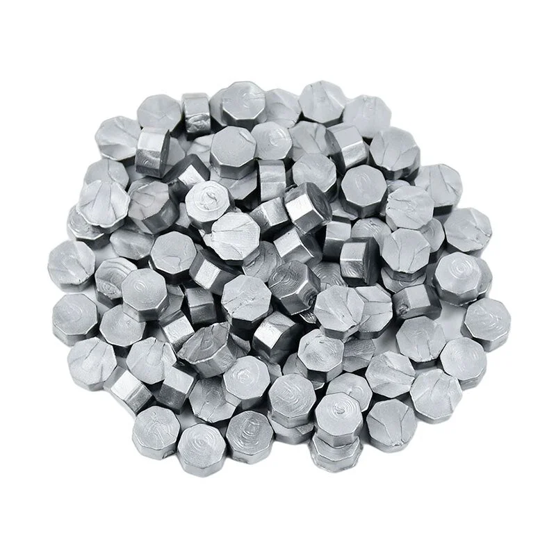 100Pcs/Bag Retro Wax Seal Colored Wax Beads DIY Scapbooking Octagon Sealing Stamp for Envelope Letter Wedding Party Invitation