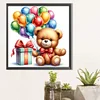 (40*40cm)Bear - Round Partial AB Drill Diamond Painting